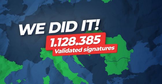 The signatures for the Minority SafePack Initiative have been registered online at the European Commission